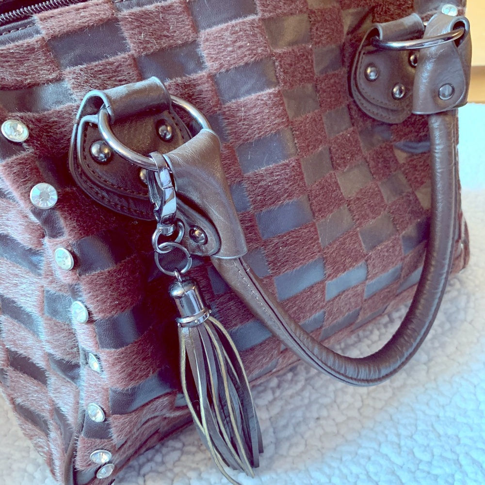 Purse with Fur Accents